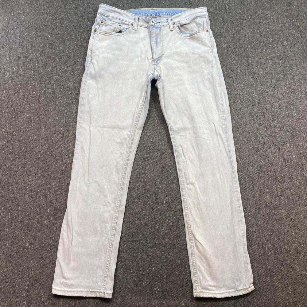 Levi 511 Slim Jeans Sz 33 Mens Light Wash Skater Grunge Streetwear Denim Pants